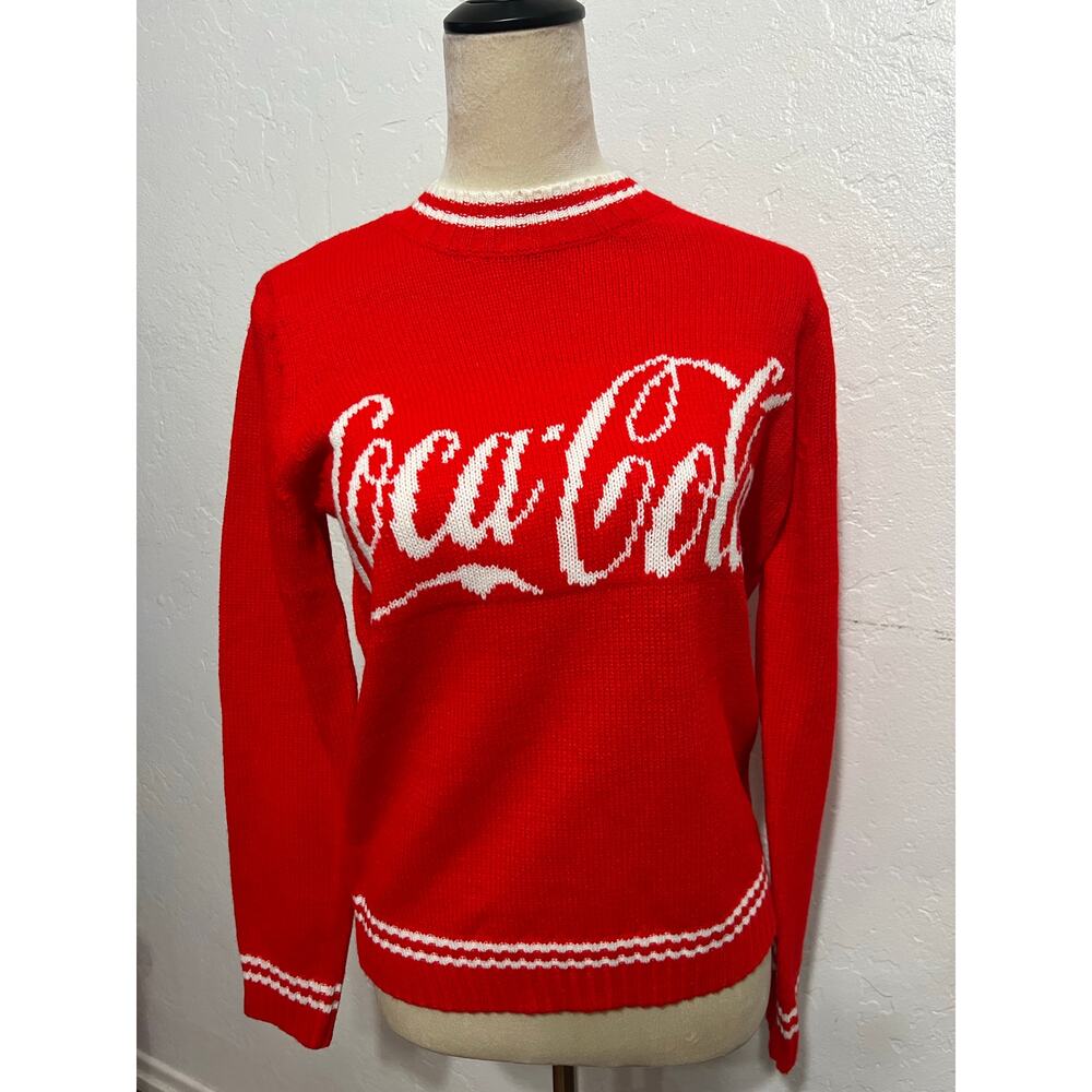 Coca-Cola Red Knit Sweater – Size Small